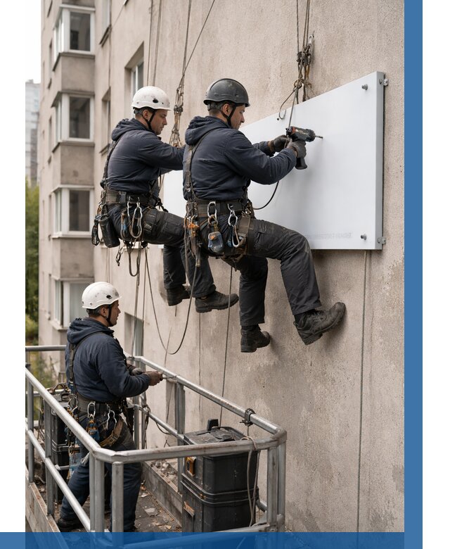 Монтаж табличек и указателей в Шатуре от 3585 р. | ВЫСОТНИК-Штр