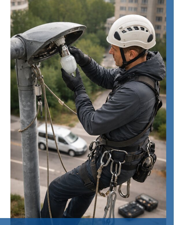 Замена ламп на высоте в Шатуре от 2561 р. | ВЫСОТНИК-Штр