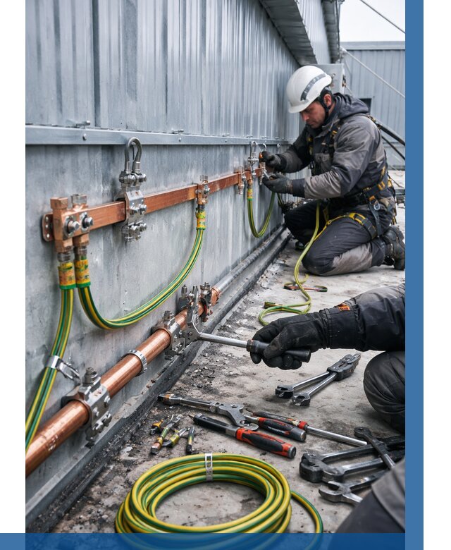 Монтаж заземления здания в Шатуре от 25610 р. | ВЫСОТНИК-Штр