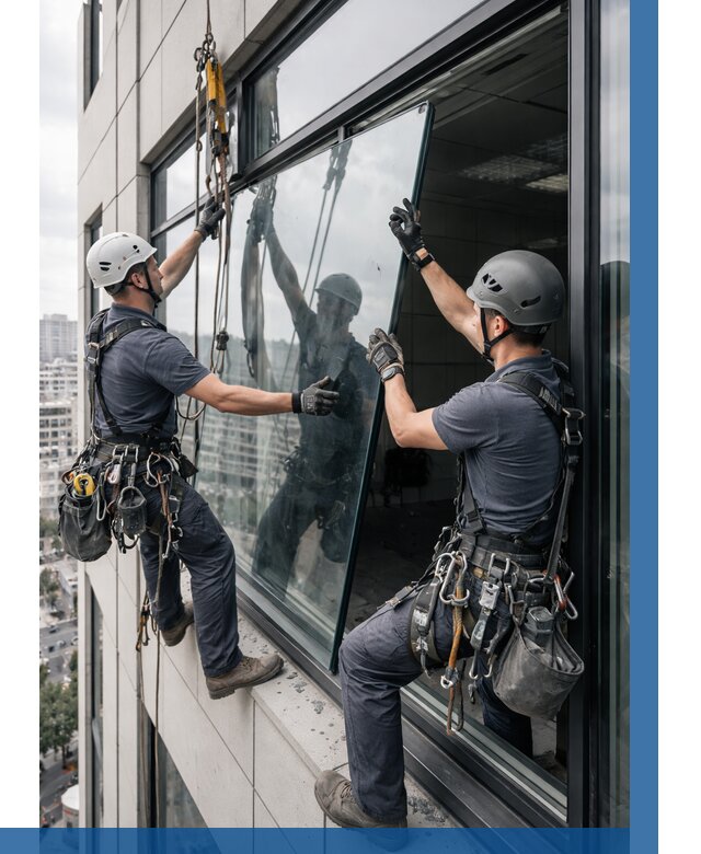 Замена стеклопакетов на высоте в Шатуре от 5634 р. | ВЫСОТНИК-Штр