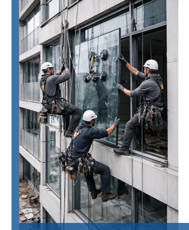 Фасадное остекление и монтаж витражей зданий в Шатуре под ключ