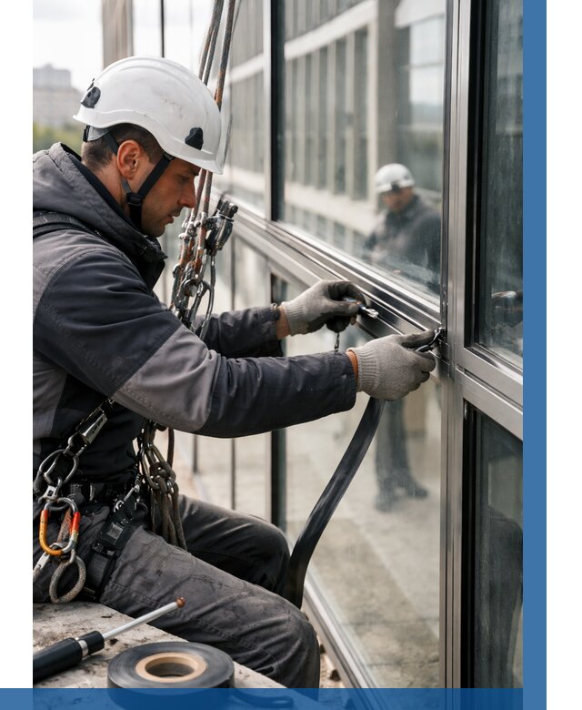 Ремонт витражных конструкций в Шатуре от 3585 р. | ВЫСОТНИК-Штр