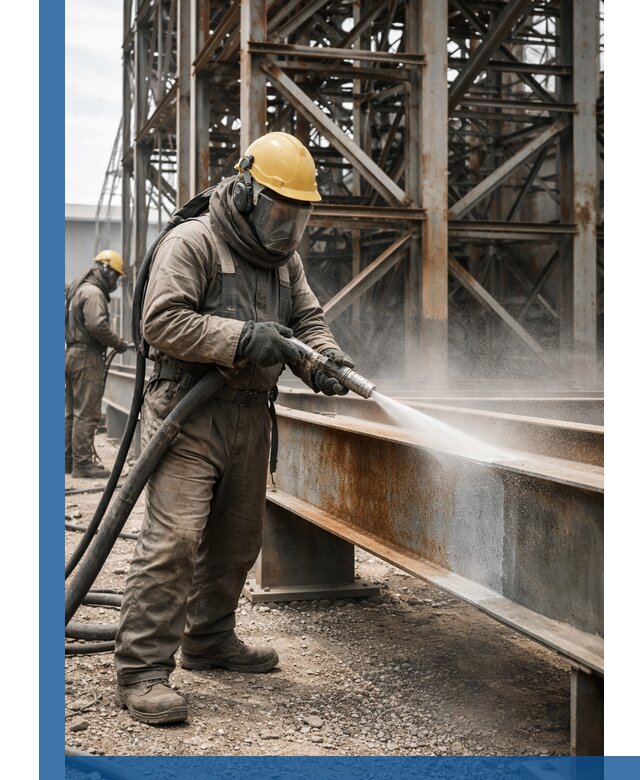 Пескоструйная очистка металлоконструкций в Шатуре промышленная