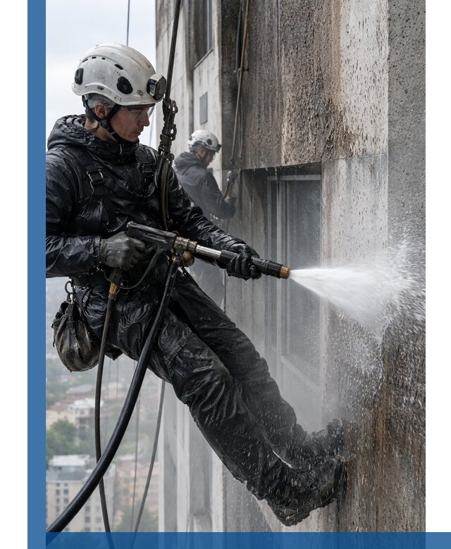 Гидроструйная очистка фасадов и конструкций в Шатуре