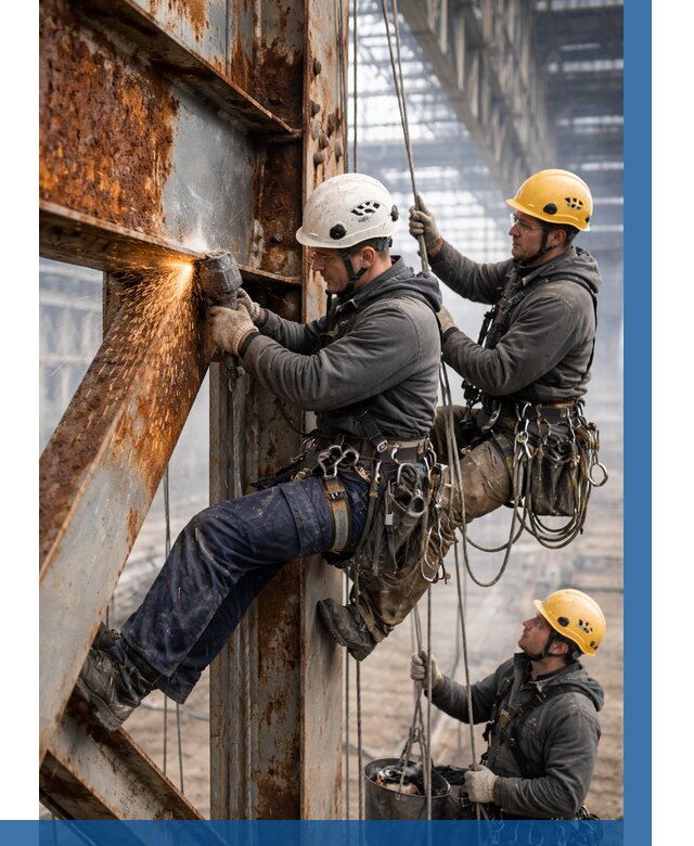 Зачистка металла от ржавчины в Шатуре от 359 р. | ВЫСОТНИК-Штр