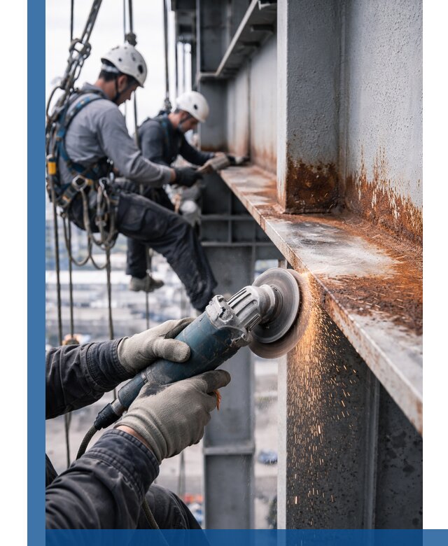 Зачистка металла от ржавчины и подготовка поверхностей в Шатуре