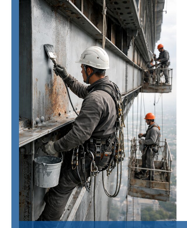 Покраска металлоконструкций на высоте в Шатуре профессионально