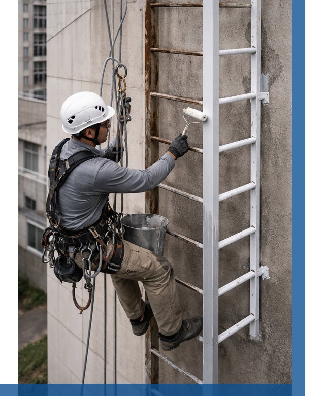 Покраска пожарных лестниц в Шатуре от 4610 р. | ВЫСОТНИК-Штр
