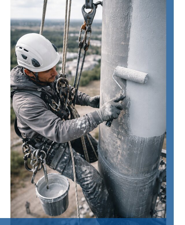 Покраска мачт связи под ключ в Шатуре от 871 р. | ВЫСОТНИК-Штр