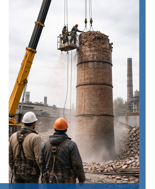 Демонтаж дымовой трубы в Шатуре от 92196 р. | ВЫСОТНИК-Штр, смета