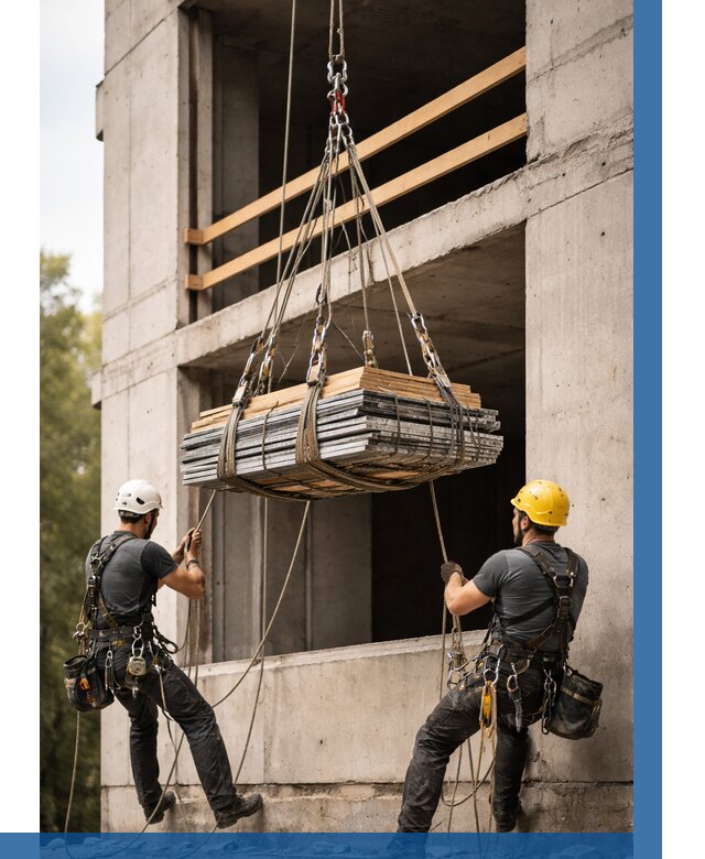 Подъем материала на этаж веревками в Шатуре от 1537 р. | ВЫСОТНИК-Штр