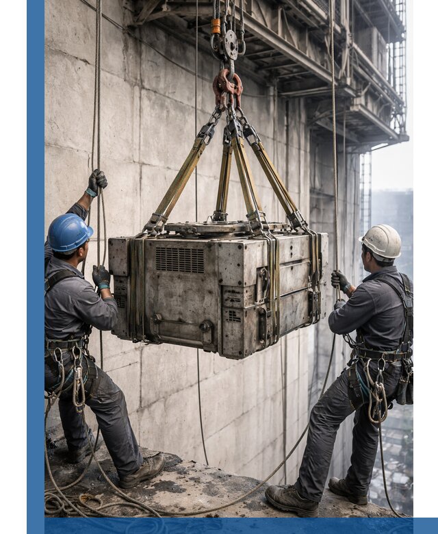 Такелажные работы на высоте, подъем и монтаж грузов в Шатуре