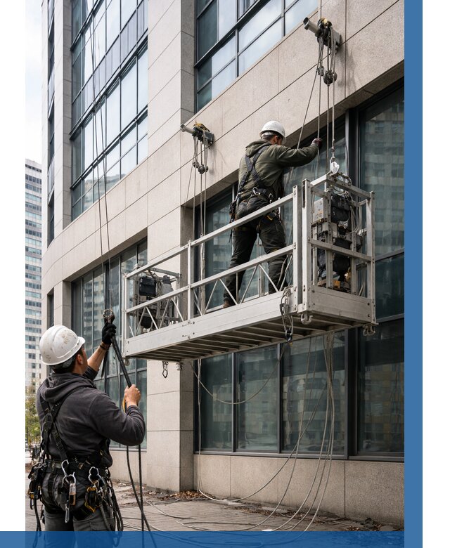 Монтаж и подъем фасадной люльки в Шатуре от 12293 р. | ВЫСОТНИК-Штр