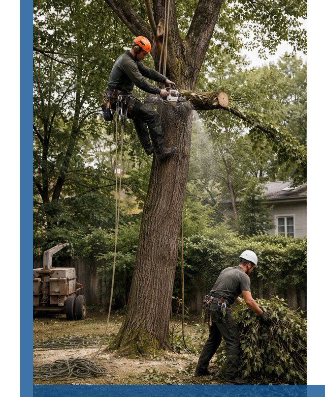 Кронирование деревьев в Шатуре, безопасная высотная обрезка