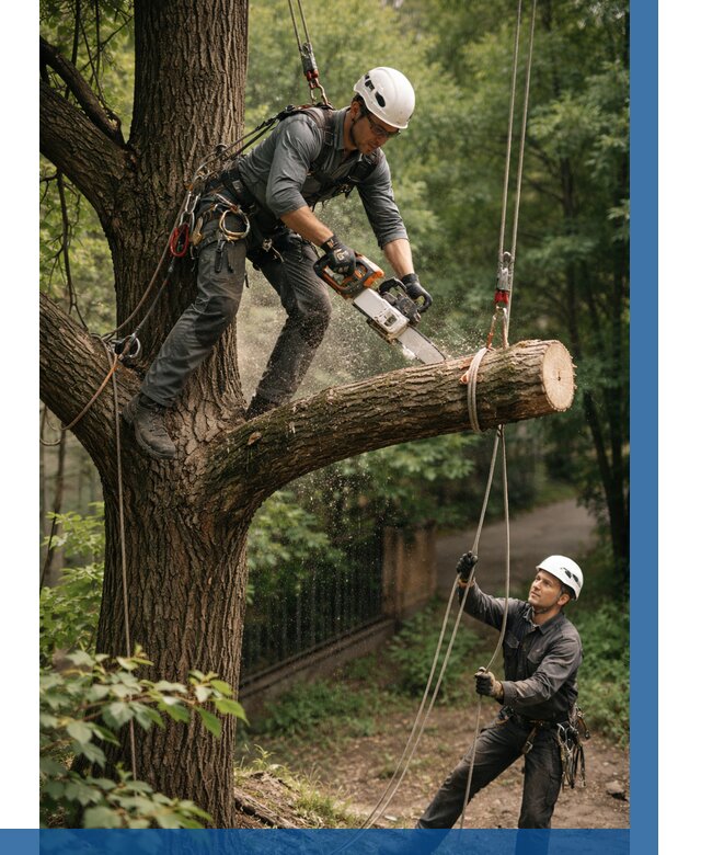 Спил деревьев альпинистами в Шатуре от 8195 р. | ВЫСОТНИК-Штр