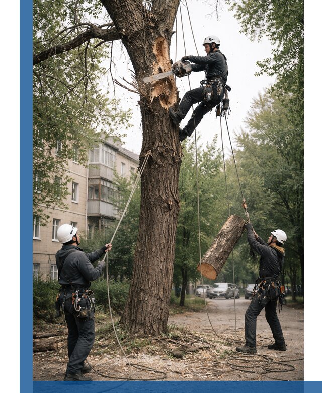 Срочное удаление аварийных деревьев в Шатуре с гарантией безопасности